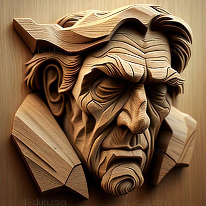 3D мадэль Мэтью Грабельски, американский художник. (STL)
